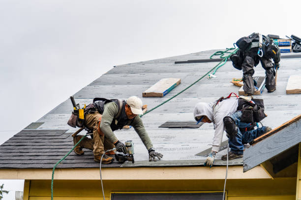 Professional Storm Damage Roof Repair technician working in Clay, CA
